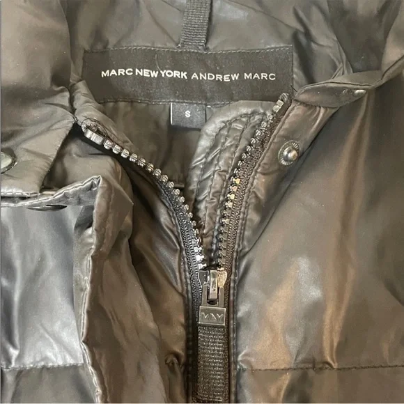 Andrew Marc Down Quilted Black Puffer Jacket. Small. - Picture 2 of 13